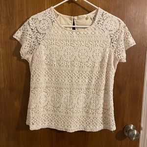 Cream lace blouse